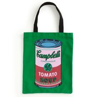 Warhol Soup Can Canvas Tote Bag - Green