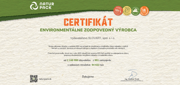 Získali sme environmentálny certifikát